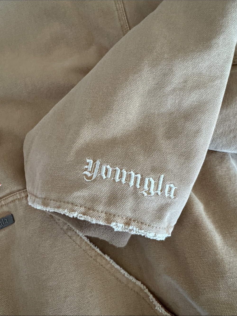 YoungLA Heavy Work Jacket in Tan - Picture 3 of 5
